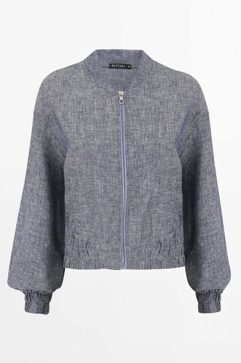 Linen Bomber Jacket.