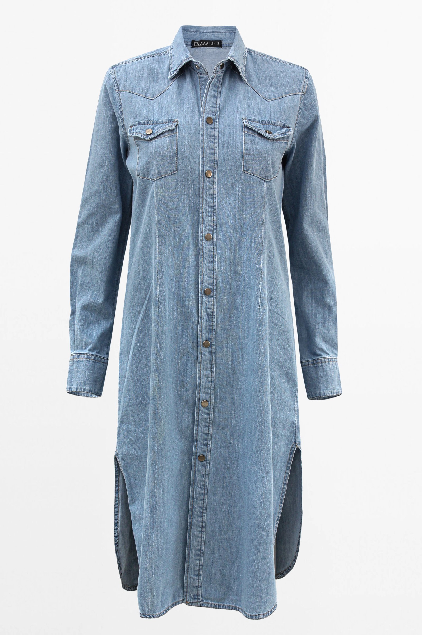 Basic Denim Shirt Dress
