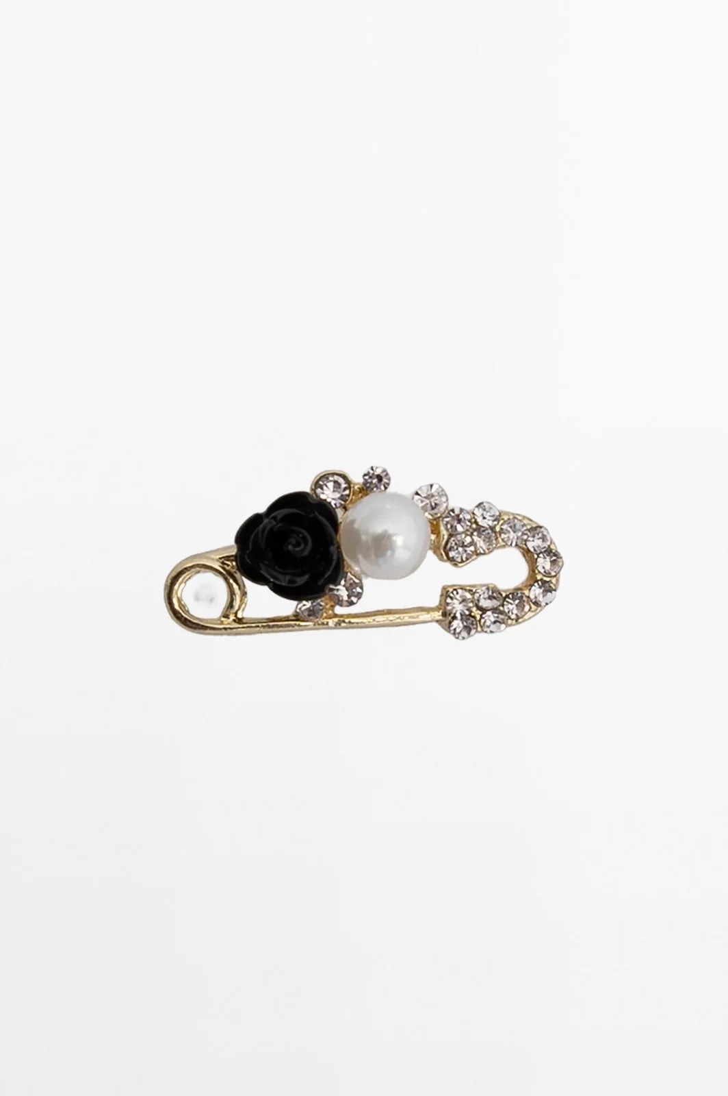 Flower & Pearl Pin Brooch