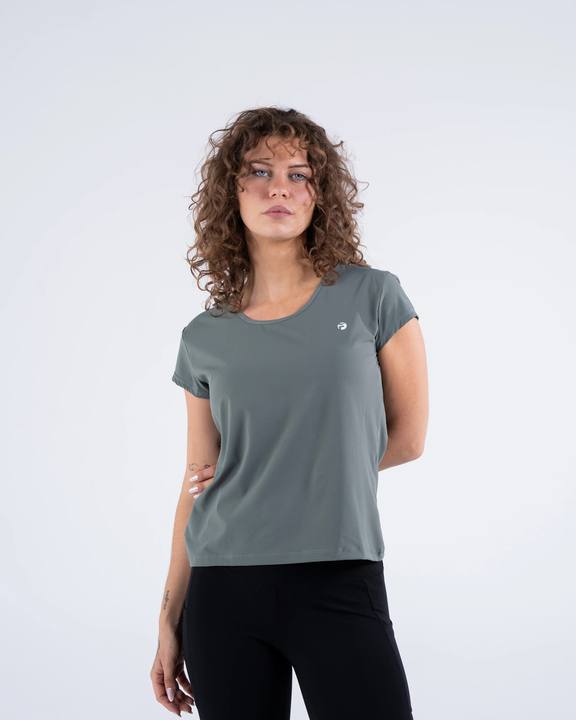 Signature Weave Quarter Sleeve Tee - Deep Olive