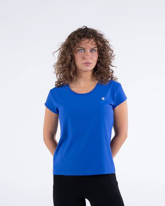 Signature Weave Quarter Sleeve Tee - Royal Blue