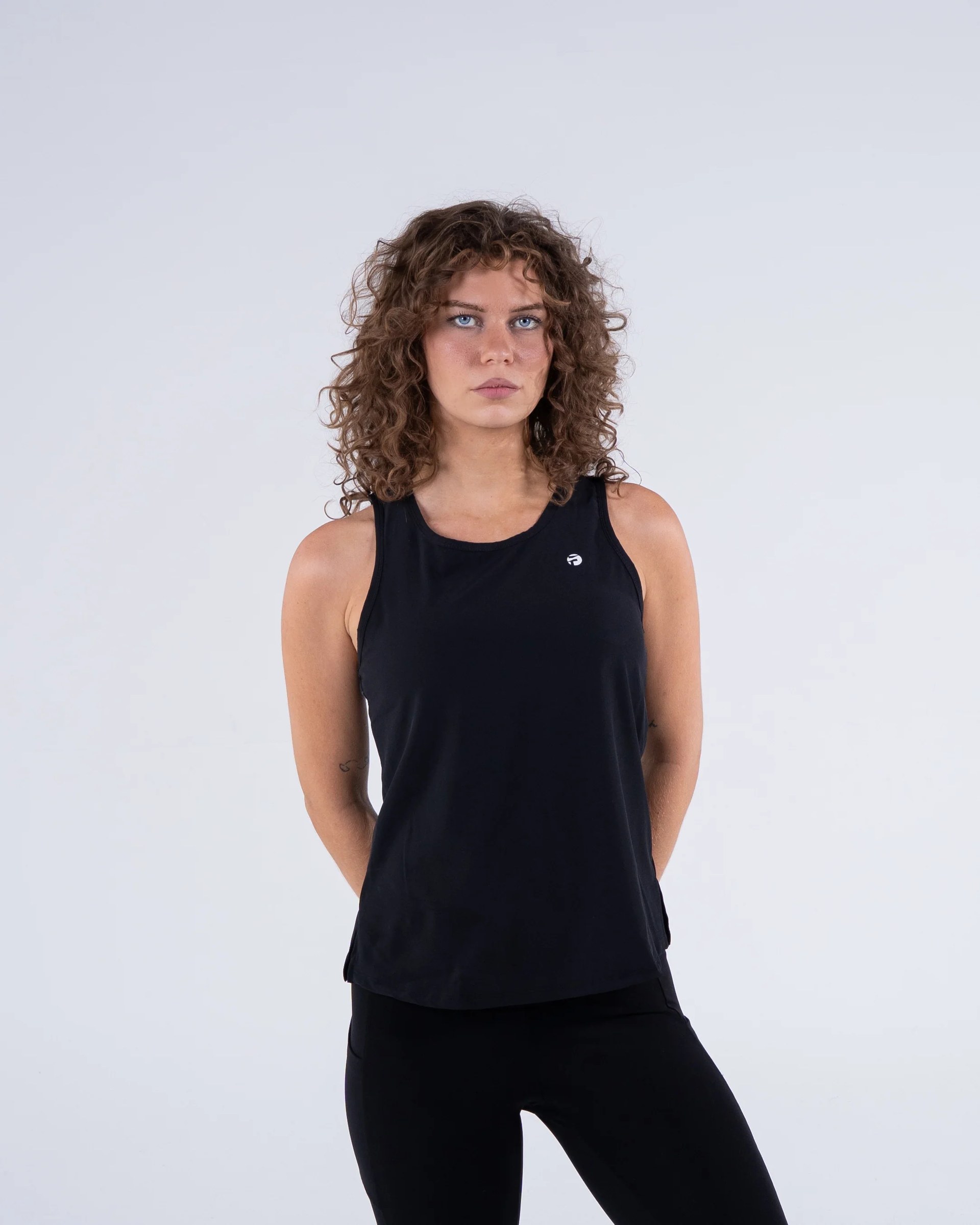 Signature Weave Tank - Black