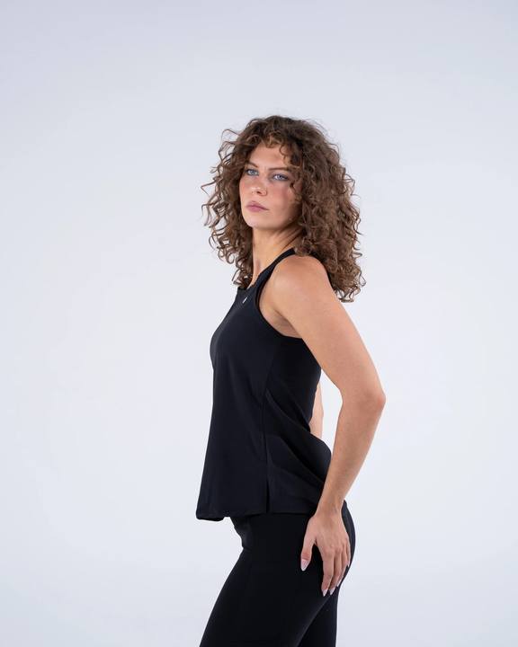 Signature Weave Tank - Black