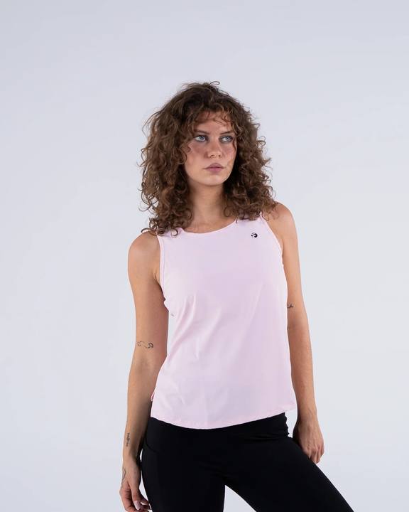 Signature Weave Tank - Baby Pink