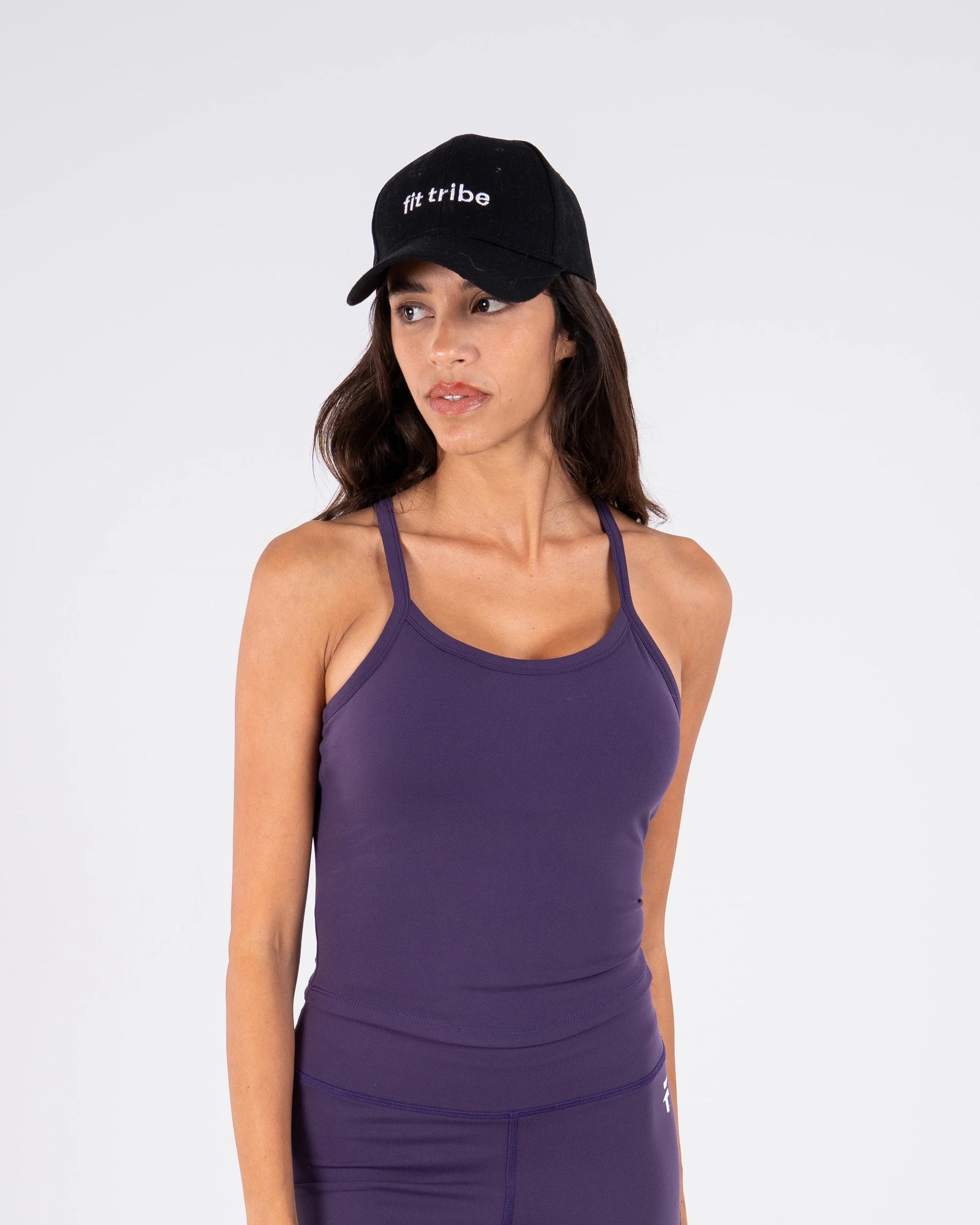 Ultra Soft Essential Padded Strap Tank - Dark Berry