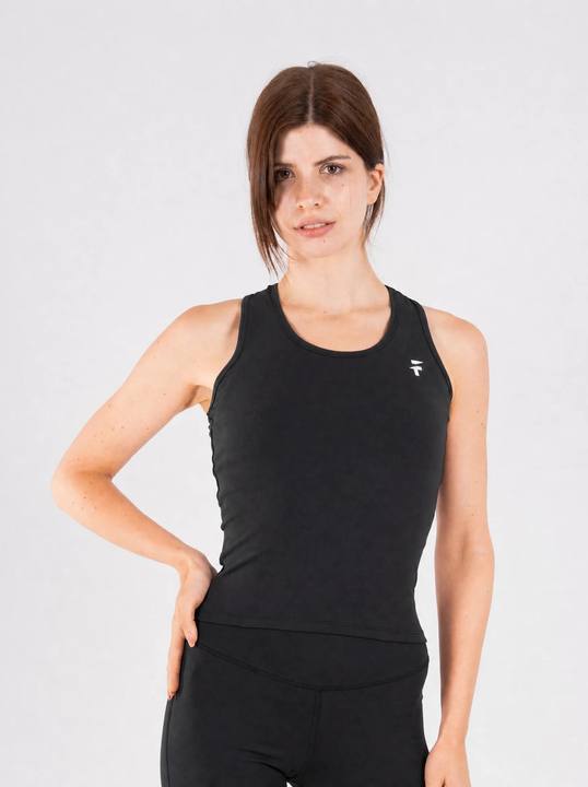 Ultra Soft Essential Longline Tank - Black
