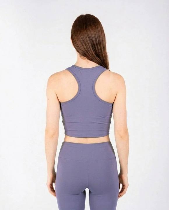 Ultra Soft Apex Crop Tank - Graphite