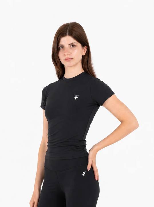 Ultra Soft Essential Longline Top - Black