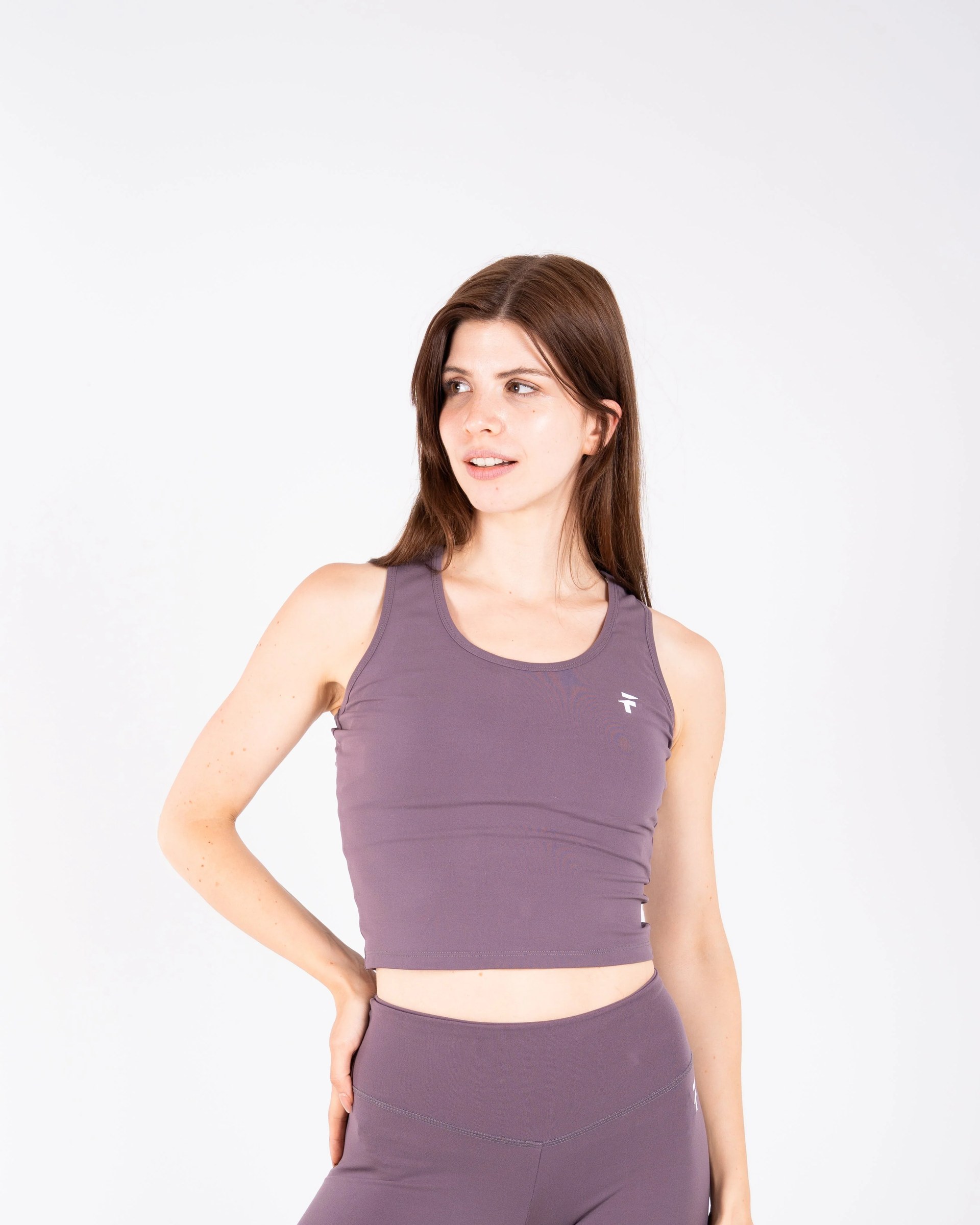 Ultra Soft Essential Crop Tank - Purple Haze
