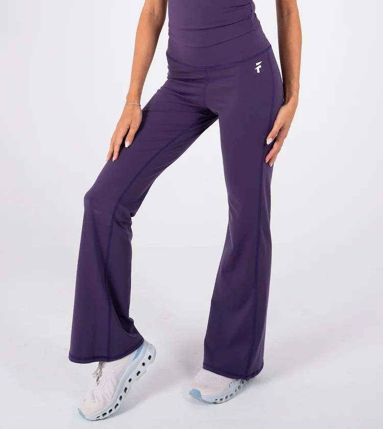 Ultra Soft Premium Flared Pants - Dark Berry