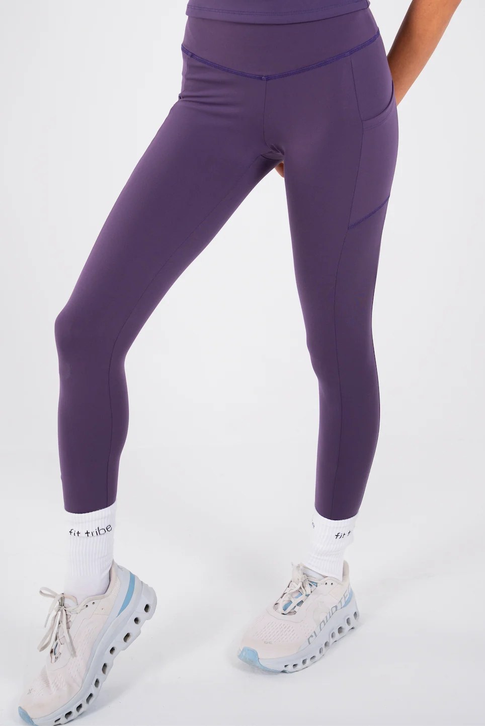 Ultra Soft Essential Pocketed Leggings - Dark Berry