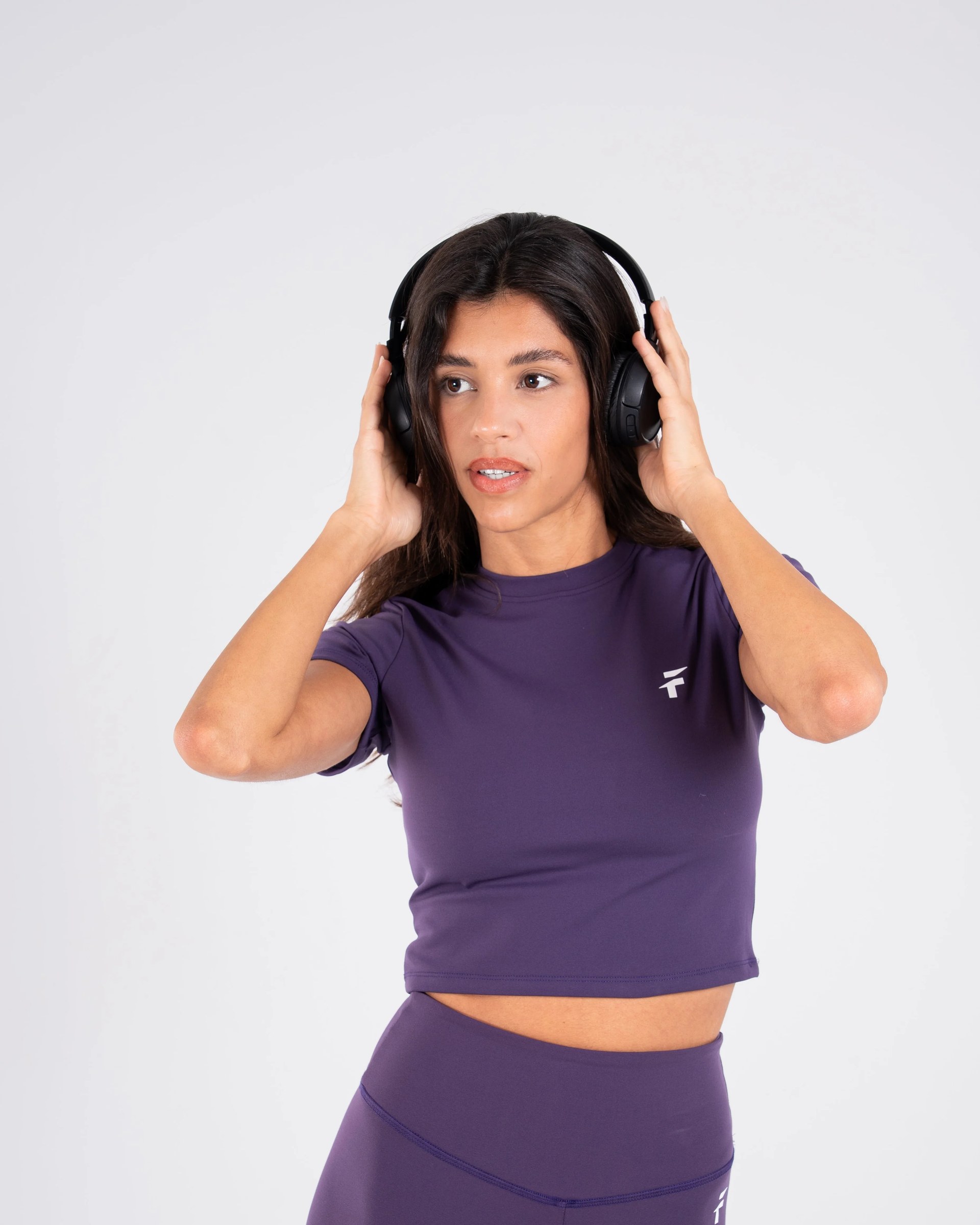 Ultra Soft Essential Crop Top - Dark Berry