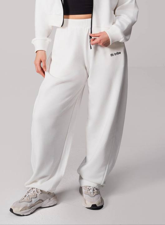 Off-Duty Cloud Cotton Balloon Pants - White