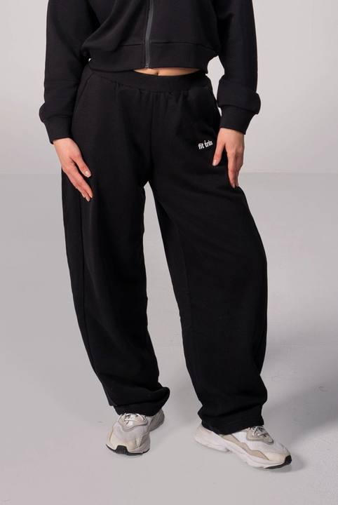 Off-Duty Cloud Cotton Balloon Pants - Black