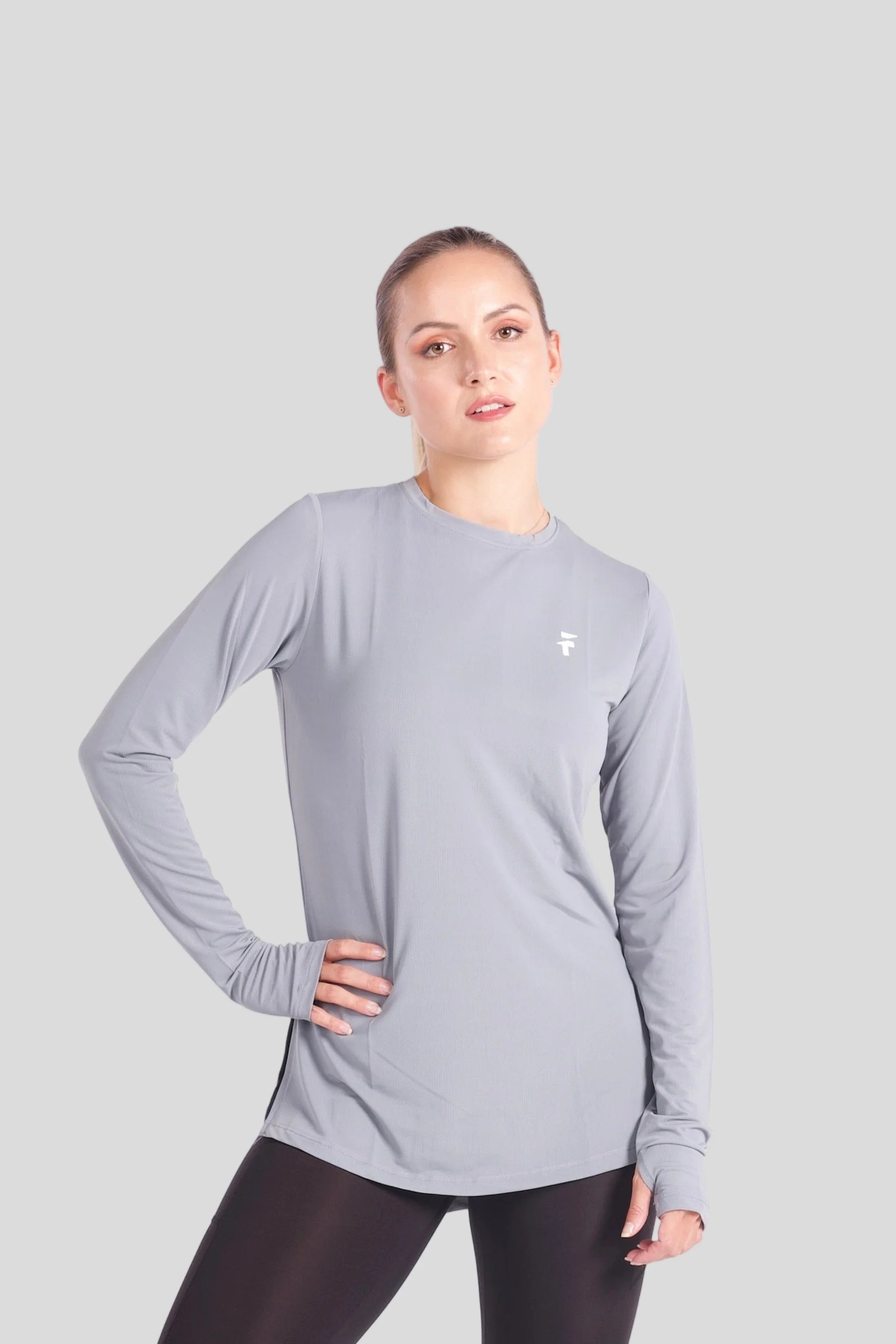 Performance Extended Long Sleeve Top - Grey