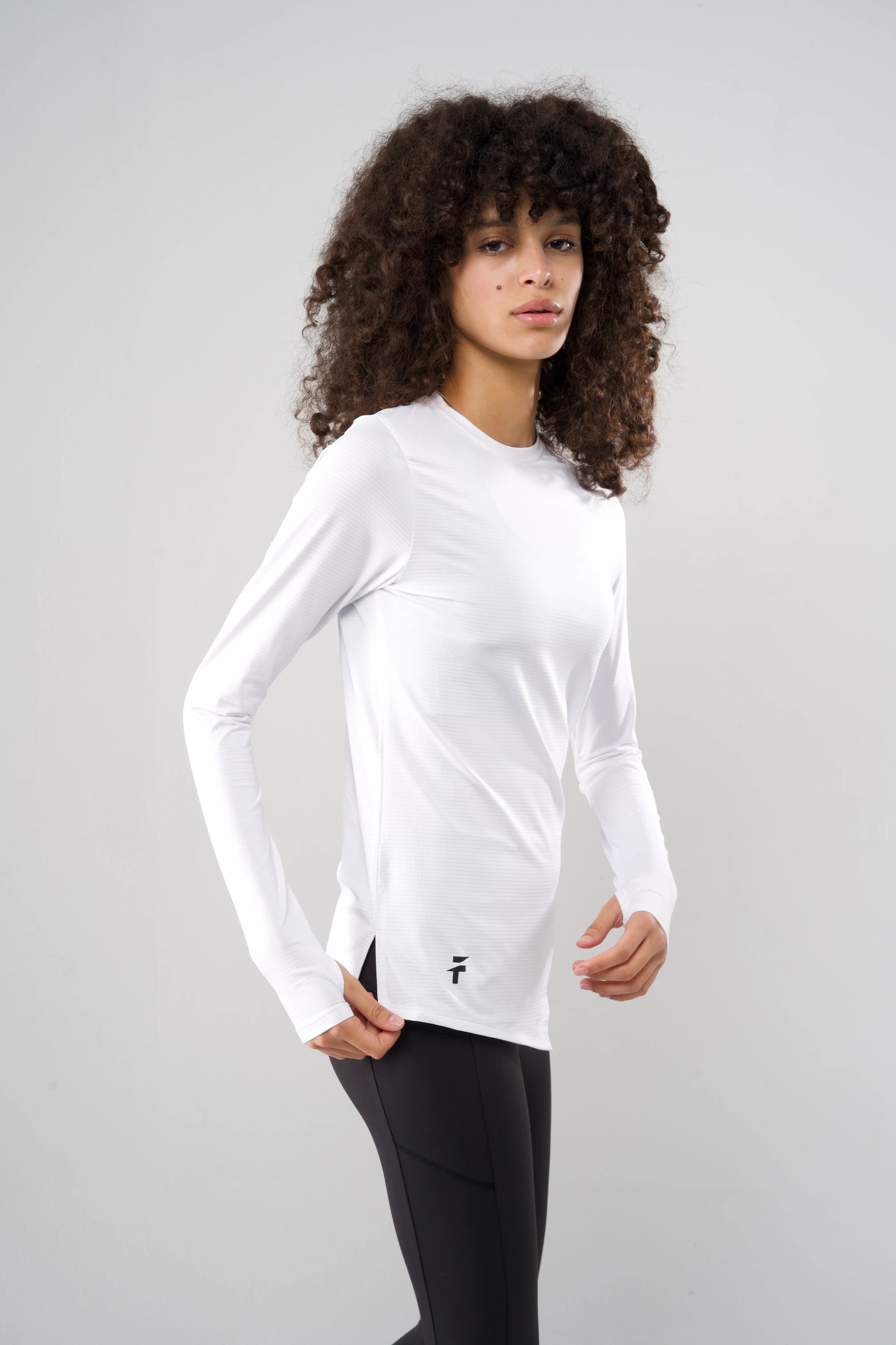 Performance Long Sleeve Top - White