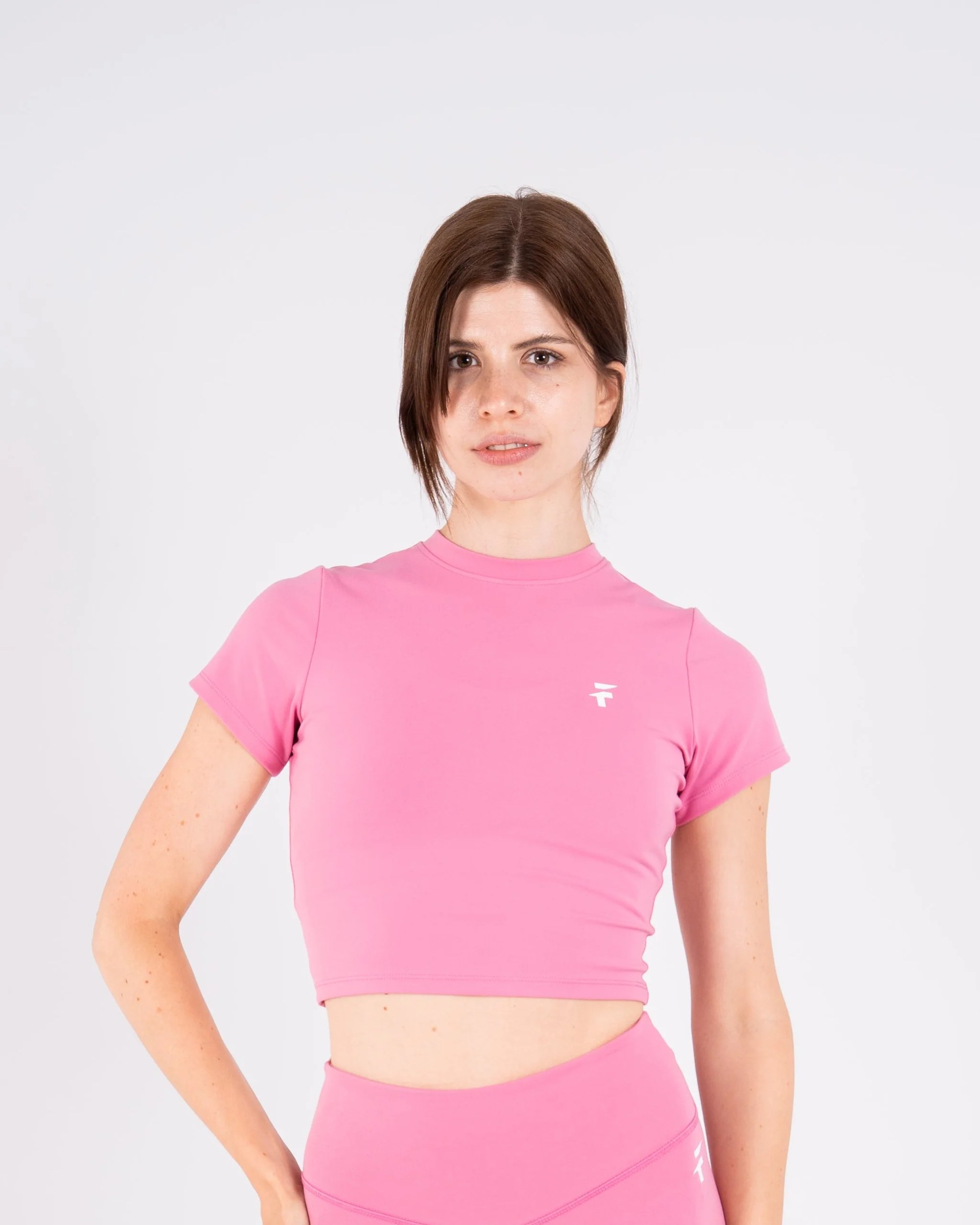 Ultra Soft Essential Crop Top - Bubblegum Pink