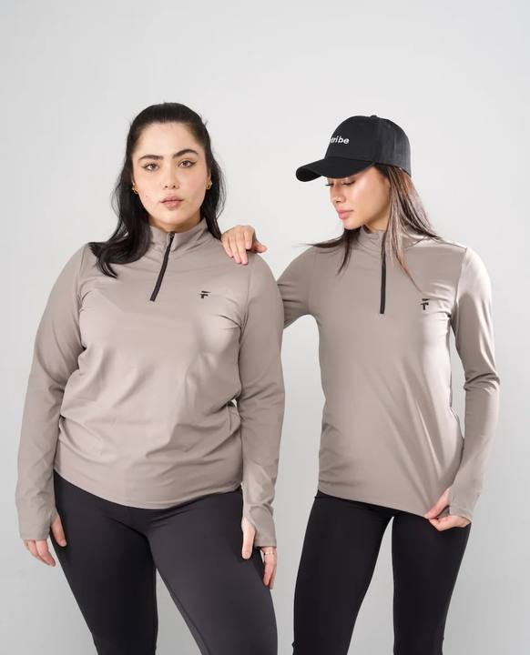 Performance Tech Quarter Zipper - Pearl Grey