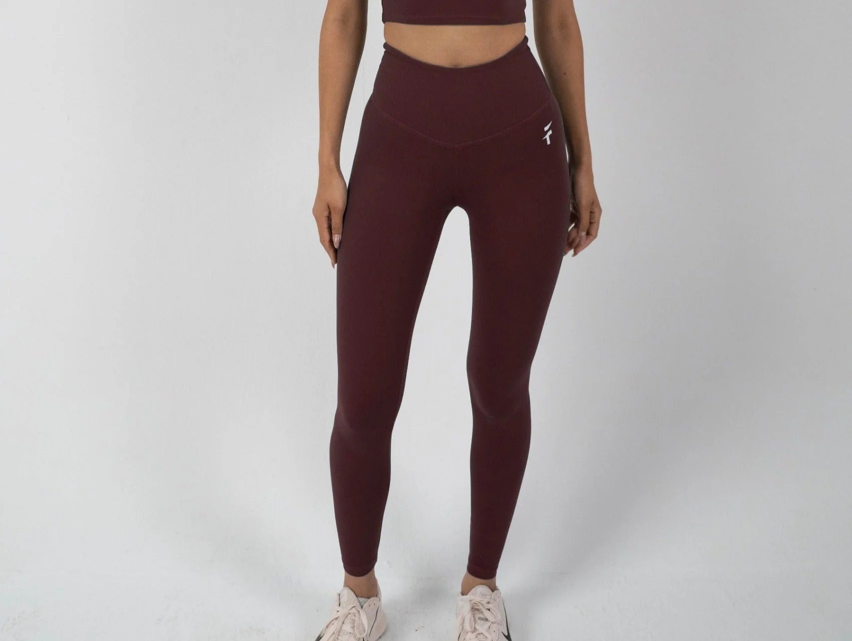 Ultra Soft Essential Leggings - Deep Burgundy