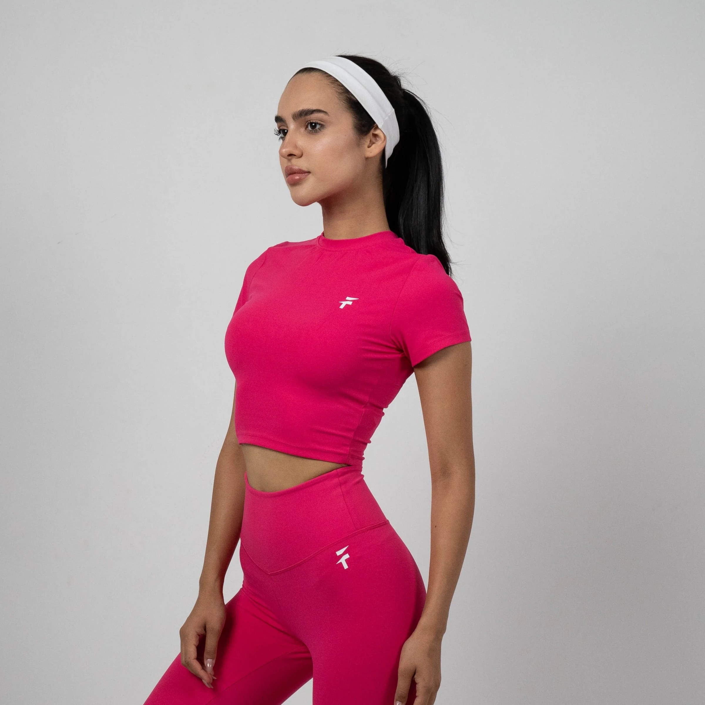 Ultra Comfort Essential Crop Top - Hot Pink