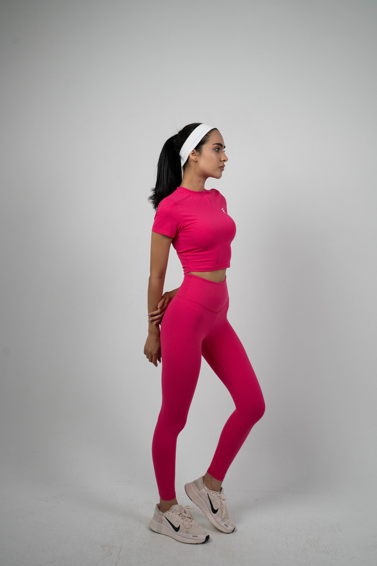 Ultra Comfort Essential Crop Top - Hot Pink