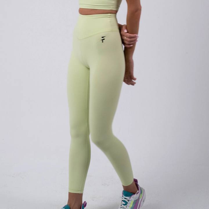 Ultra Comfort Essential Leggings - Lime Twist