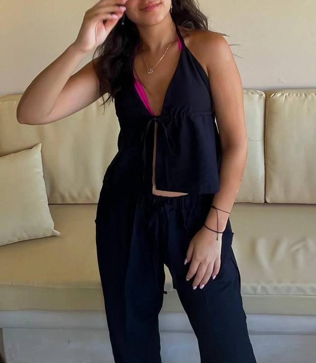* Halter Linen Top