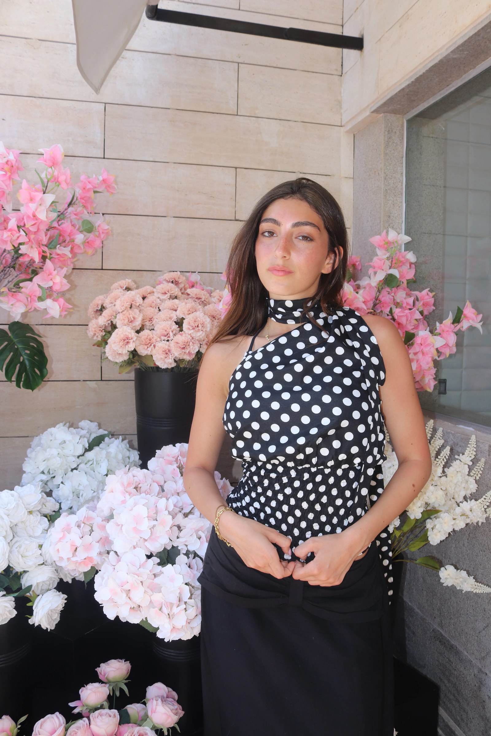 * CAMILLE Polka Dot Top