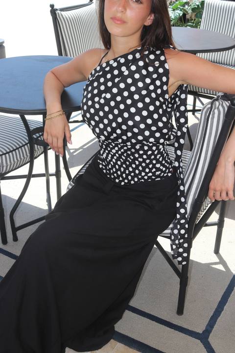 * CAMILLE Polka Dot Top