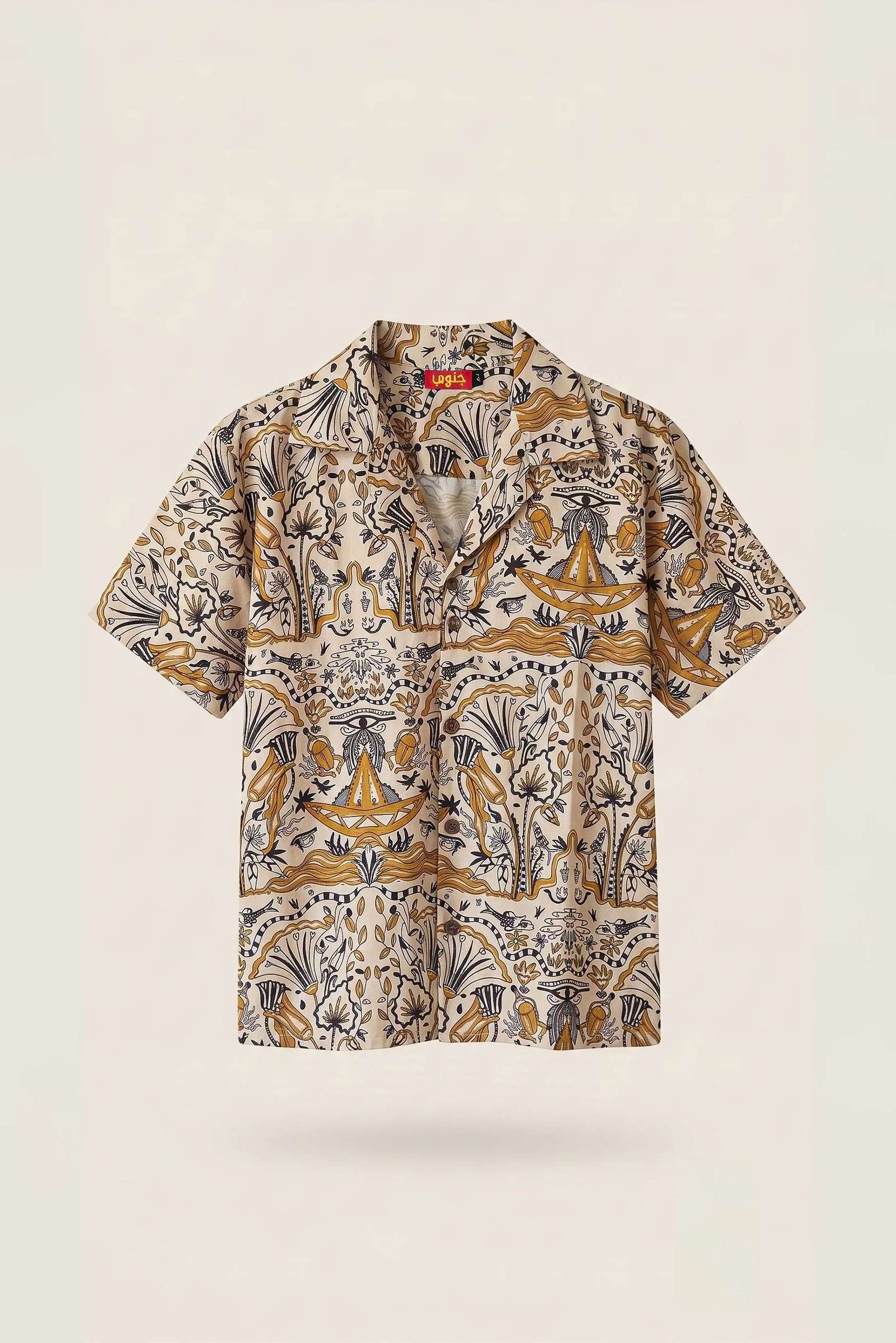 Golden pharaoh's linen Shirt