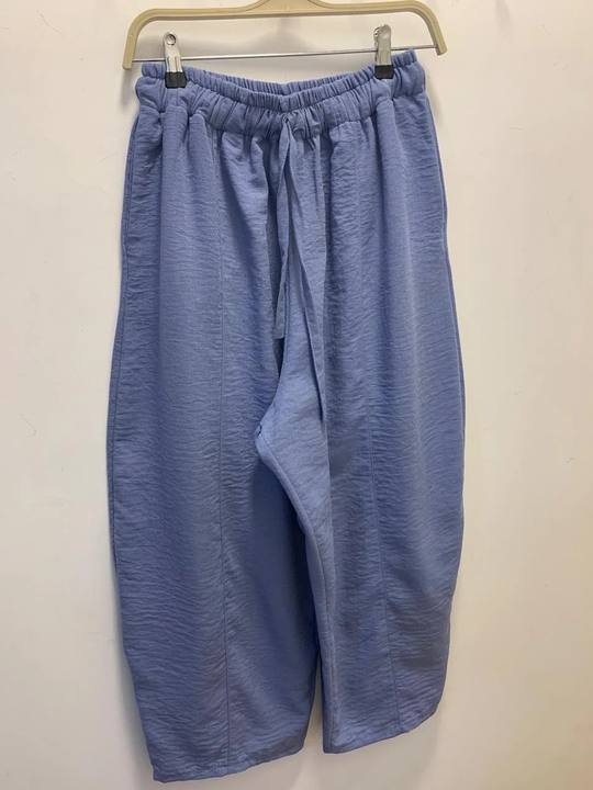 Dusty blue “ defect” balloon pants