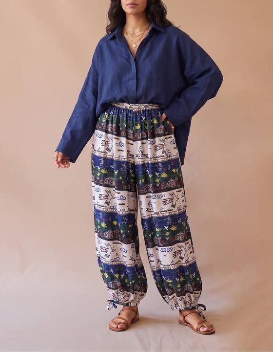 River folk Tie-hem Balloon pants