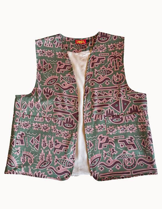 Palms symbols vest