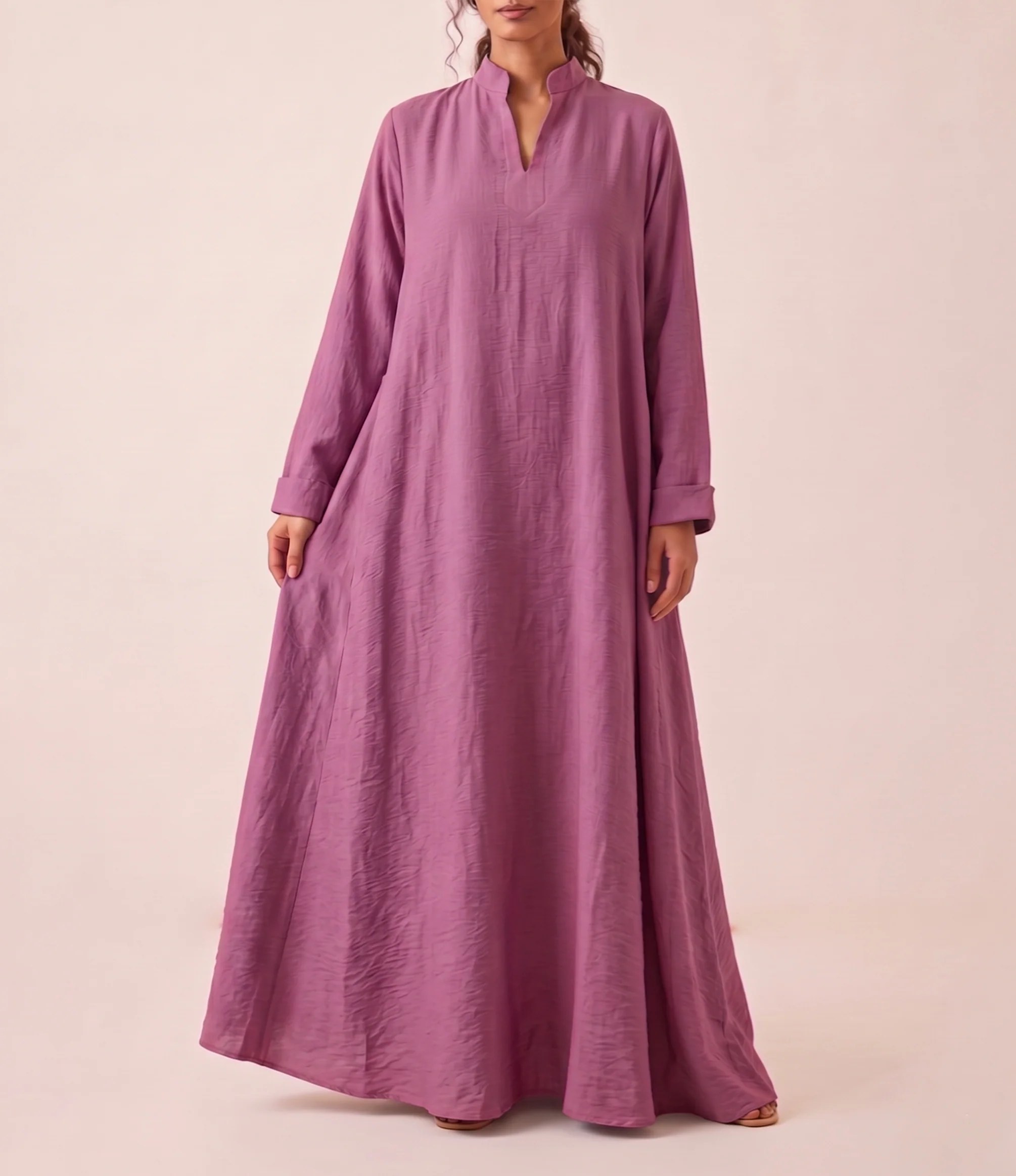 Dusty Mouve Double cloche dress