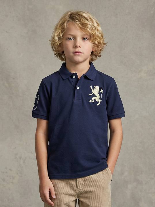 Kids Embroidered Detail Polo T-Shirt