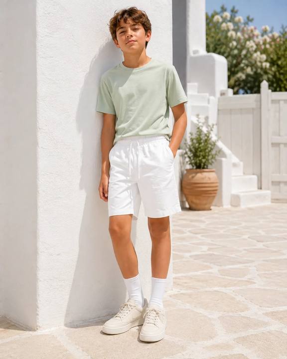 Boys’ Elastic Waist Casual Shorts