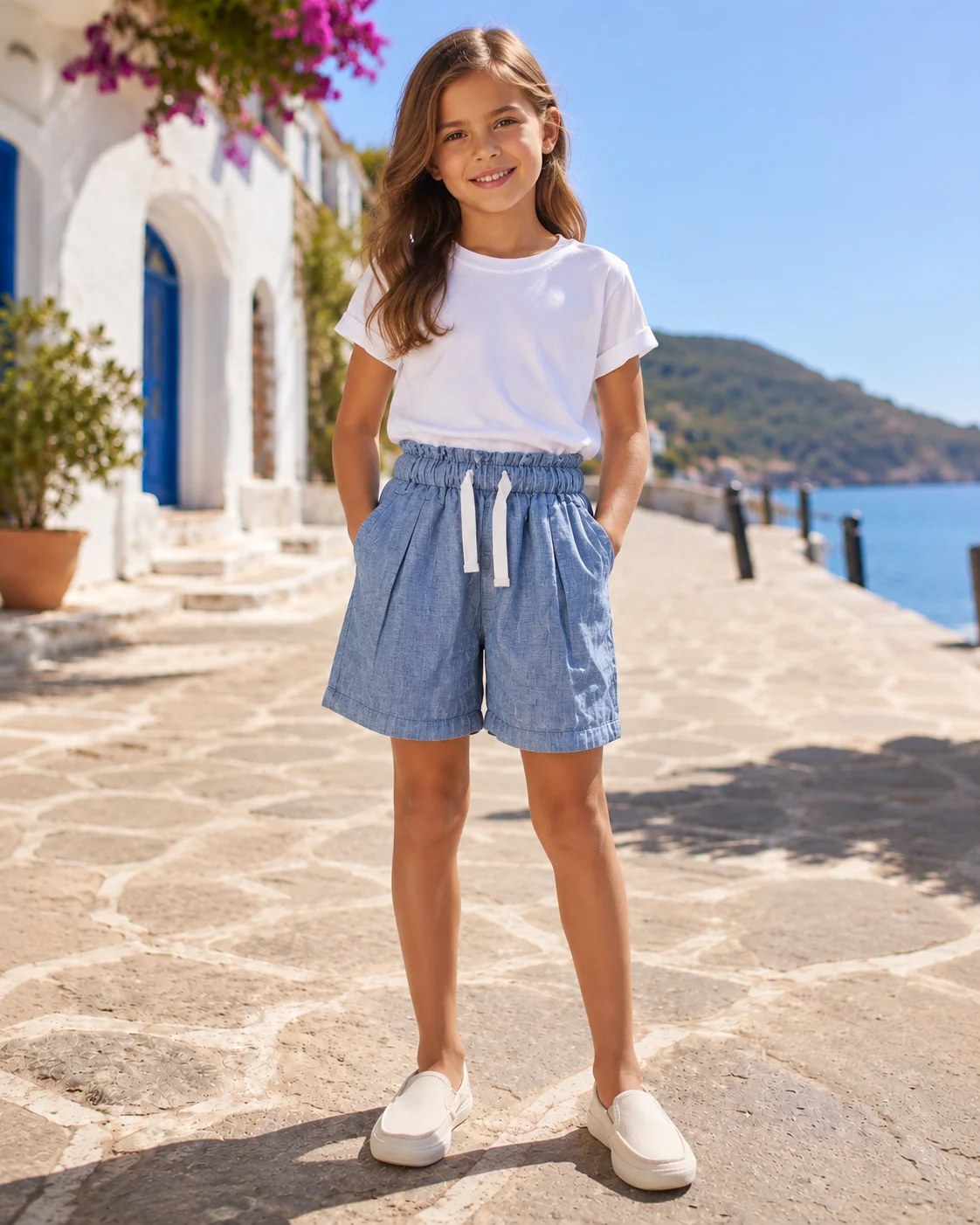 Girls’ Drawstring Casual Shorts