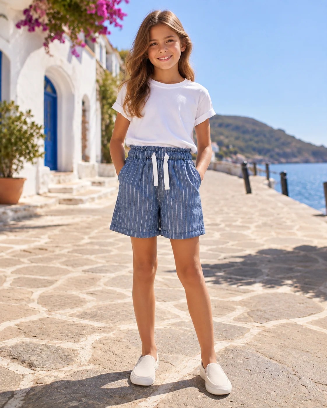 Girls’ Drawstring Casual Shorts