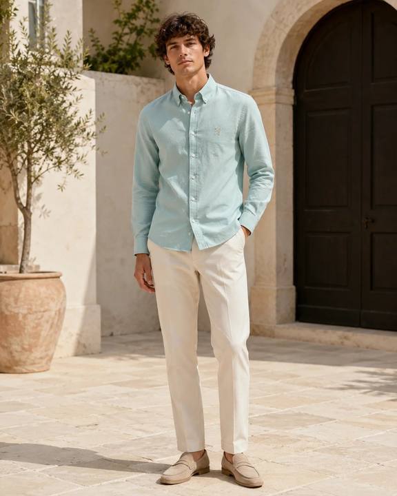 Men’s Long-Sleeve Oxford Shirt