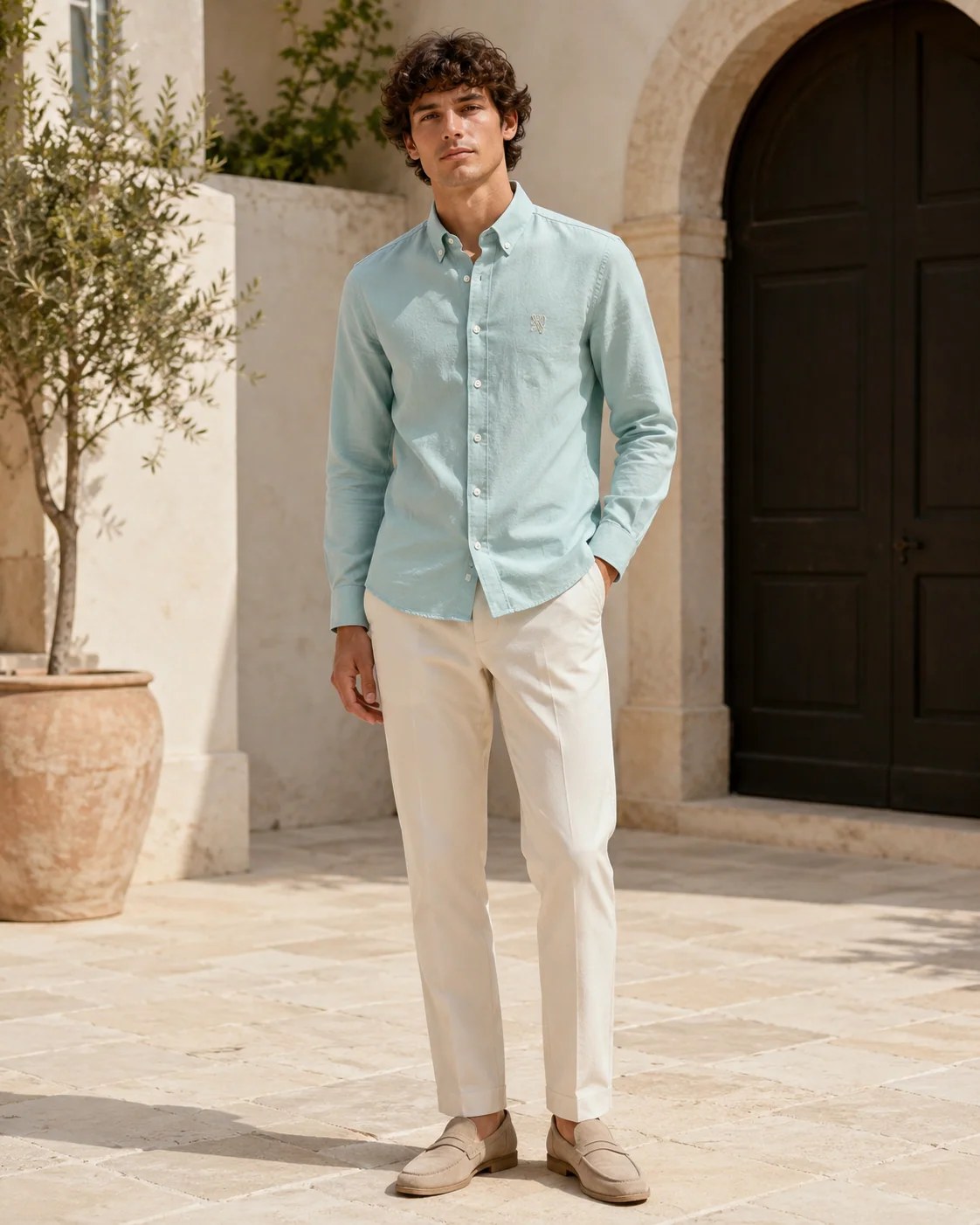 Men’s Long-Sleeve Oxford Shirt