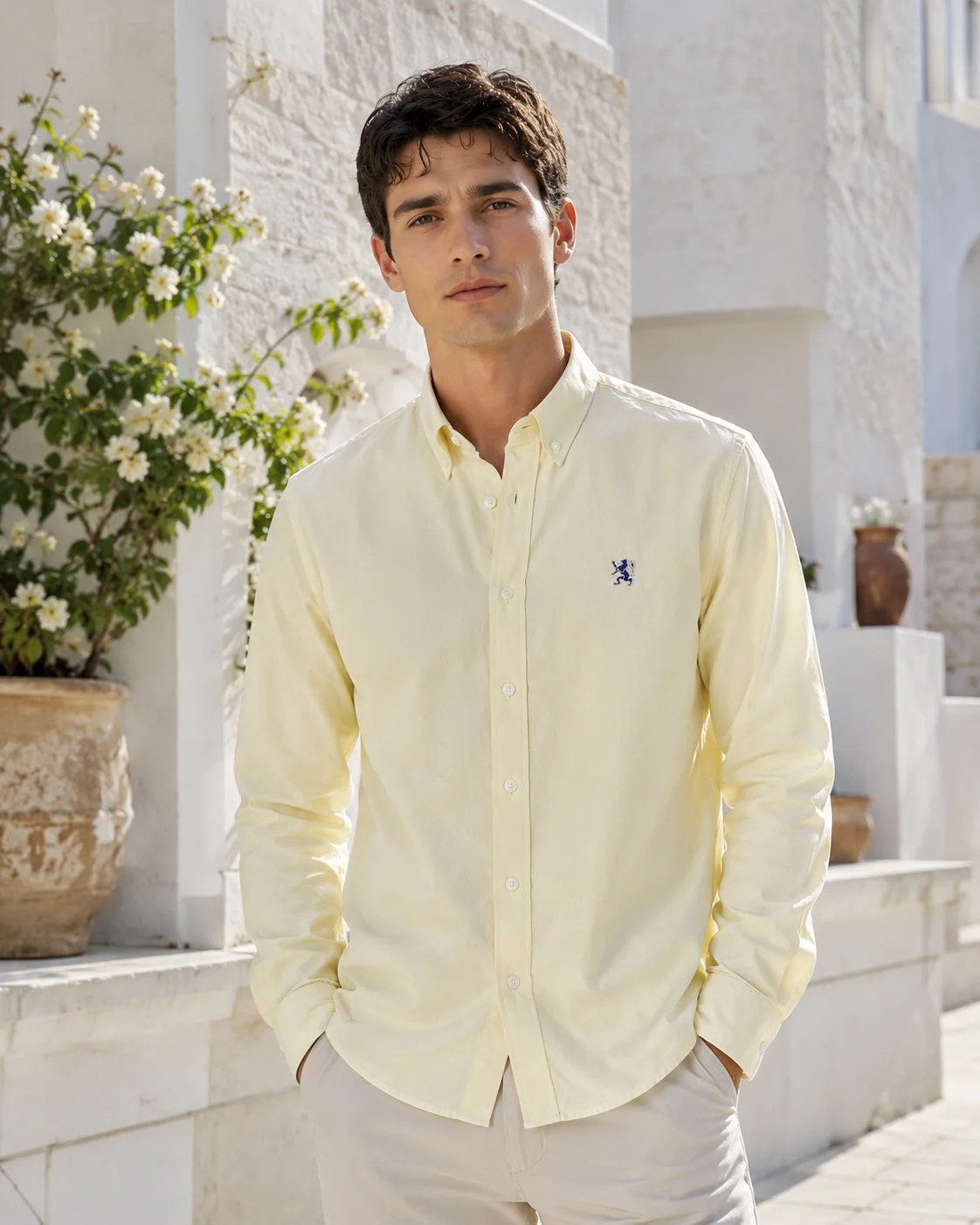 Men’s Long-Sleeve Oxford Shirt