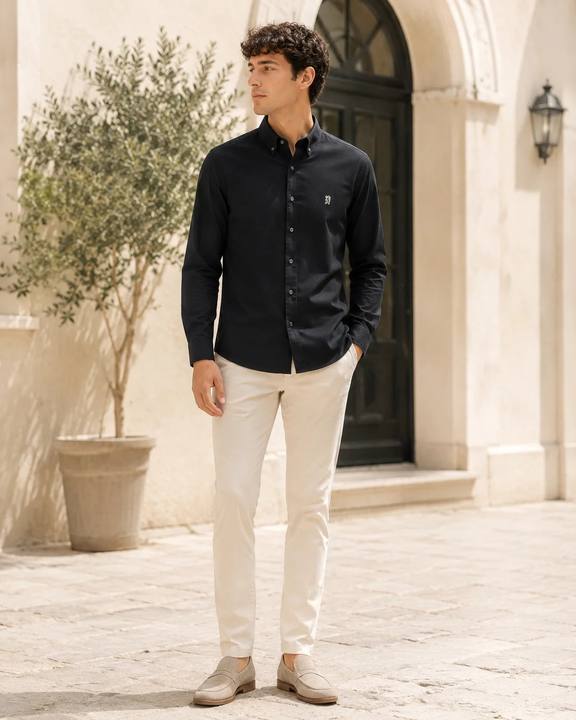 Men’s Long-Sleeve Oxford Shirt