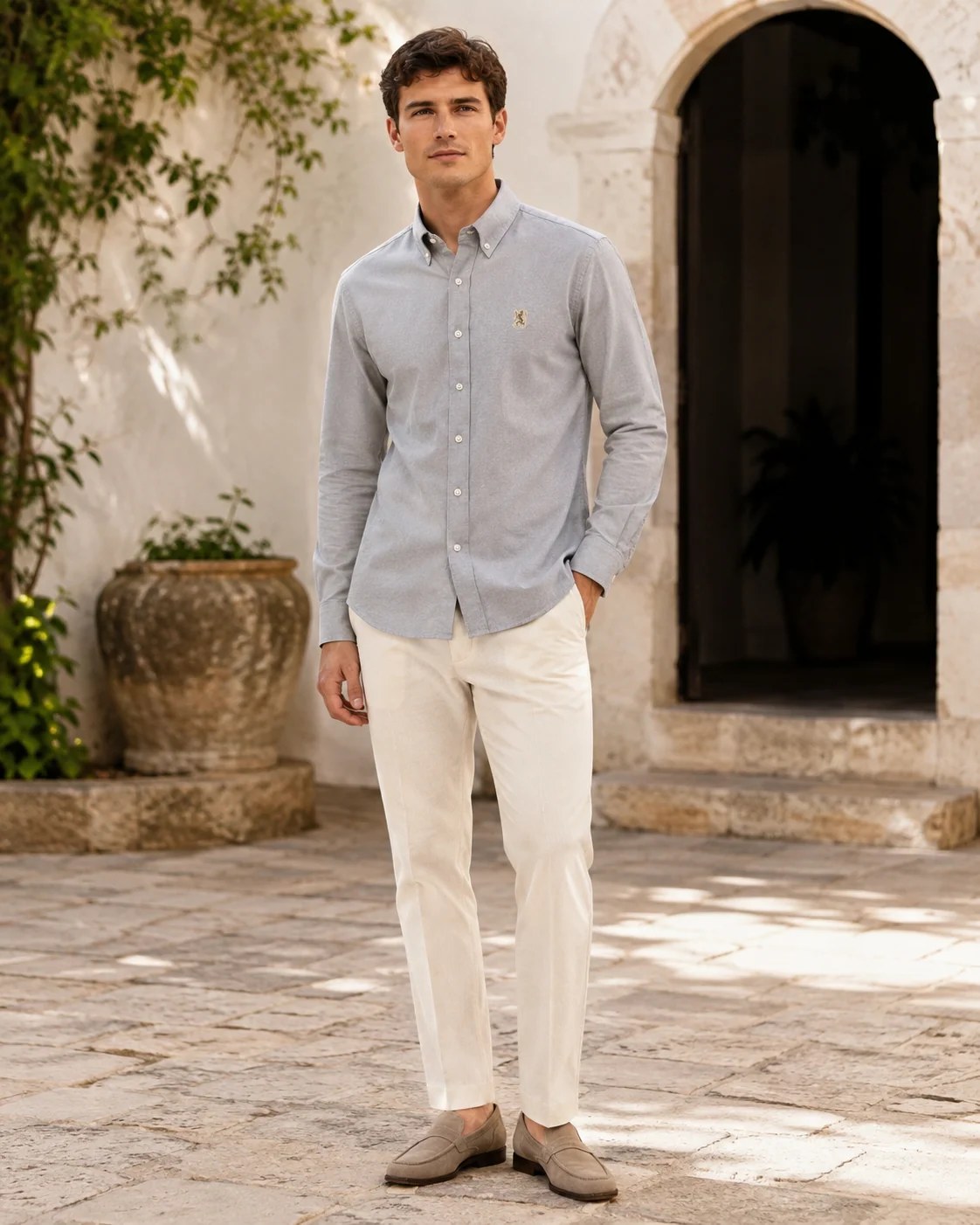 Men’s Long-Sleeve Oxford Shirt