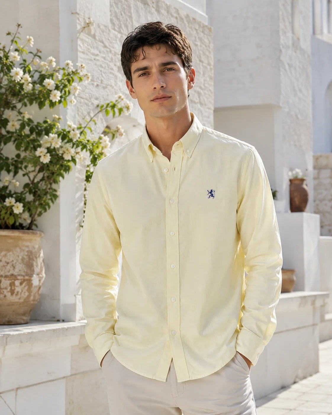 Men’s Long-Sleeve Oxford Shirt