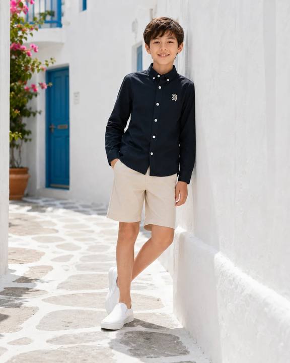 Boys’ Long-Sleeve Oxford Shirt