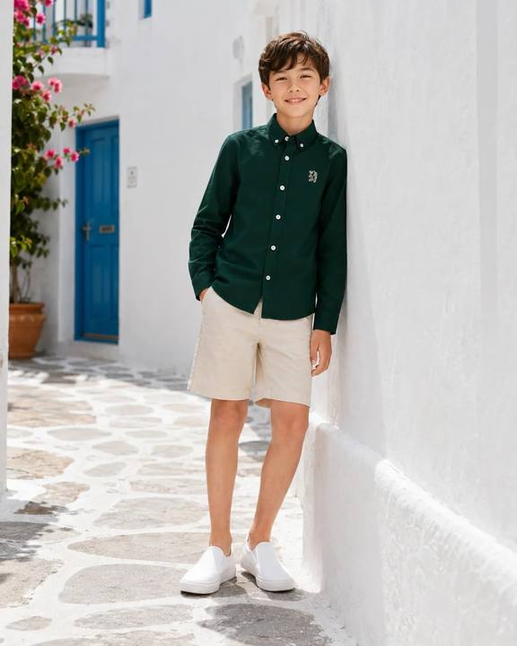 Boys’ Long-Sleeve Oxford Shirt