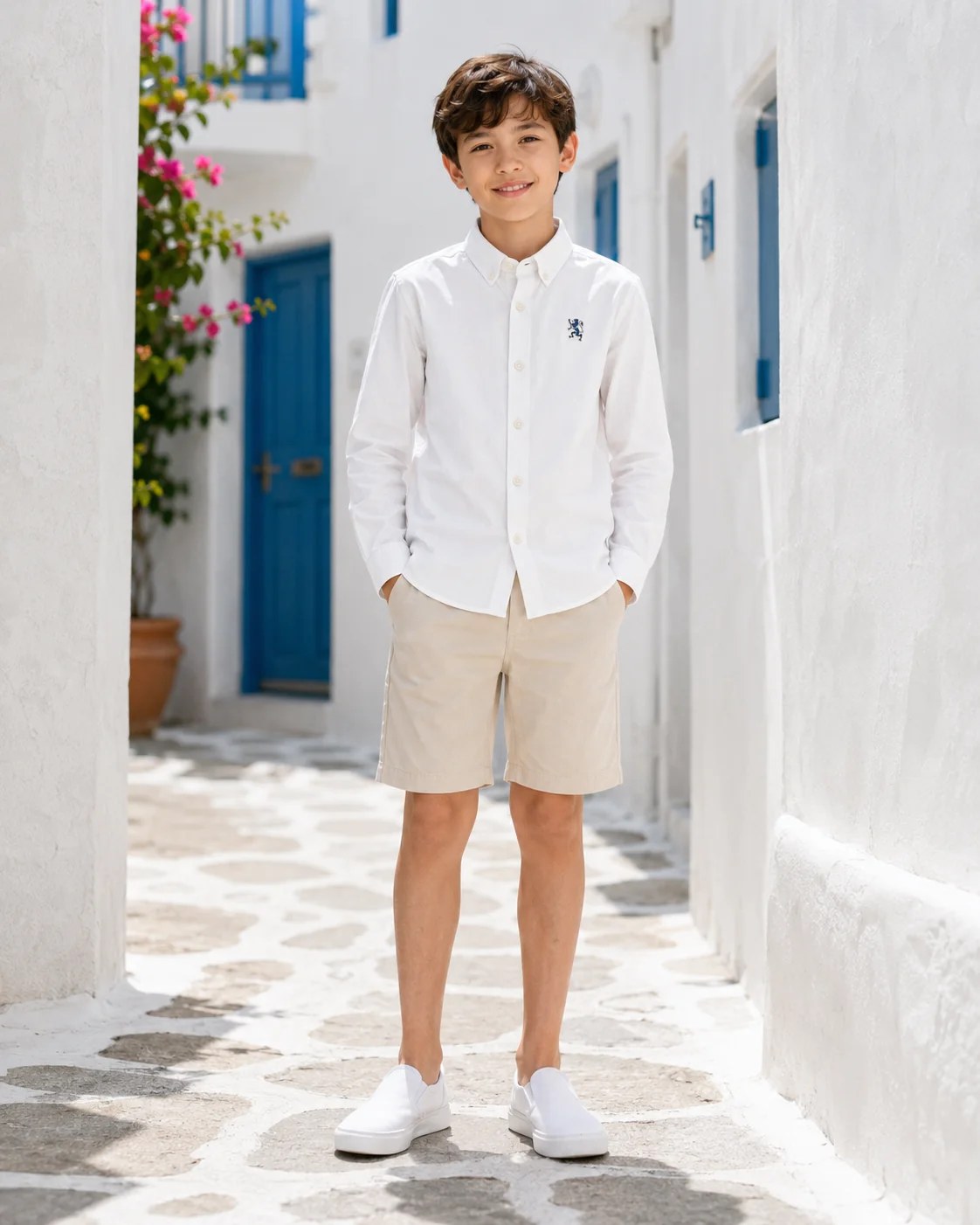 Boys’ Long-Sleeve Oxford Shirt