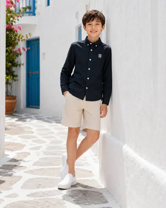 Boys’ Long-Sleeve Oxford Shirt