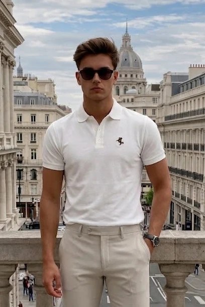 Men’s Embroidered Polo Shirt