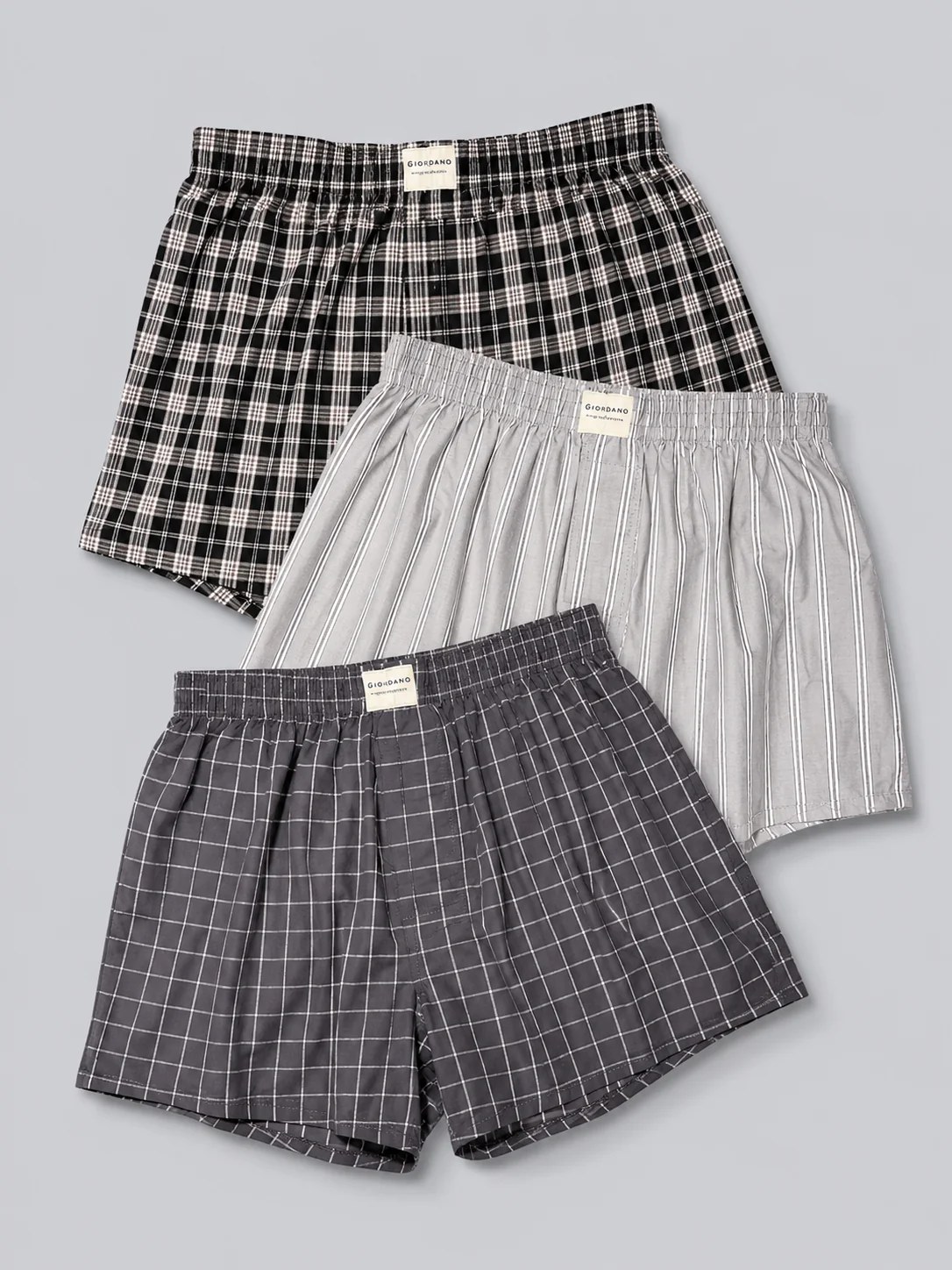 Men’s Woven Boxer Three-Pack